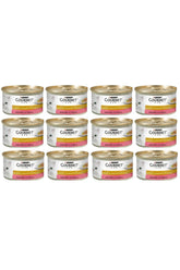 Gourmet Gold Parça Etli Alabalıklı ve Sebzeli Yetişkin Kedi Konserve Yaş Maması 12X85 gr
